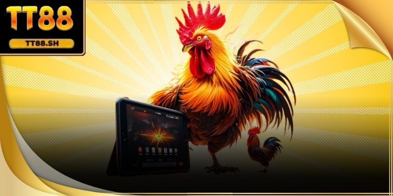 Bảng thông tin và trạng thái trận đấu hiển thị trên giao diện Đá Gà TT88