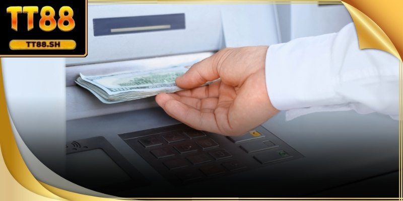 Giao diện chọn phương thức và nhập số tiền khi rút tiền TT88